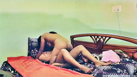 Indian aunty in hot doggy style fuck with mature pussy rub