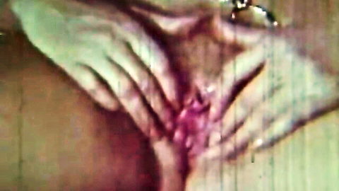 Retro hardcore close-up of spread pussy in Tabu Film Club Cleopatra