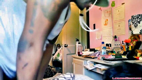 Nasty Creamy interracial blowjob before parents home, creampie tease