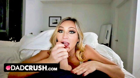 Blonde teen sucks stepdad's huge dick to join protests - Dad Crush