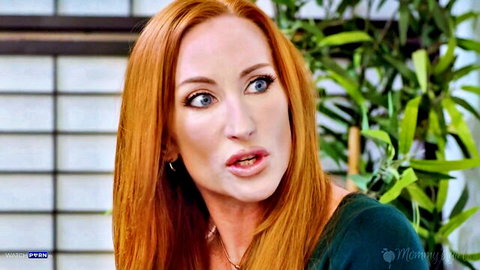 Sophia Locke redhead in seductive exam pose, MommysGirl
