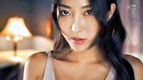 Seductive Asian stepmom in tank top, horny expression from My Beautiful Asian Stepmom Is Horny