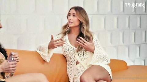 Lena The Plug and Lily Phillips in revealing crochet outfits on PlugTalks