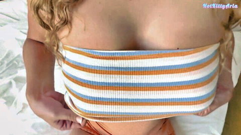 HotKittyAria's massive ass creampie in doggy style morning play