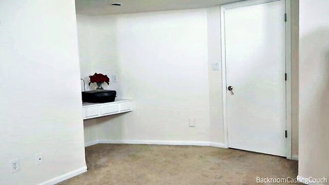 Empty Backroom Casting Couch bedroom setup for amateur interviews