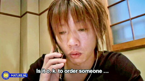 Saya, hairy Japanese stepmom emotional phone call in JAV