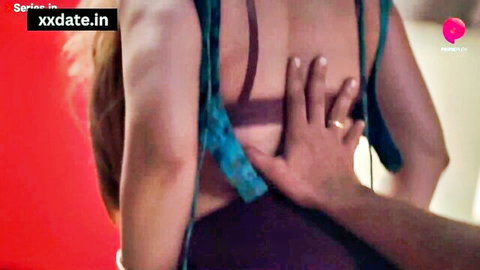 Mature Indian cougar in blue top with big ass touched intimately from behind