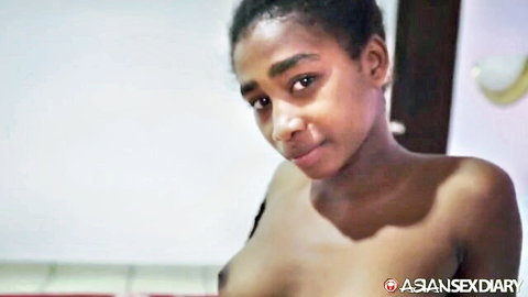 Tatiana perfect black teen nude, stunning ebony body and pussy