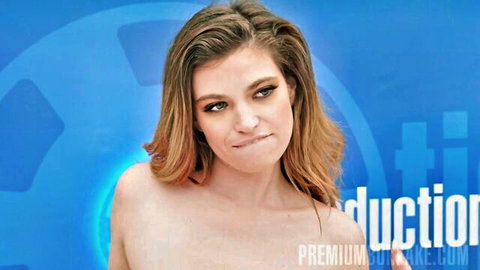 Nicole Rae topless pouting in bukkake preview, seductive gaze