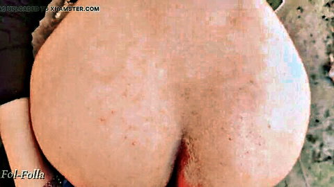 Nik's big Algerian teen ass exposed, close-up view