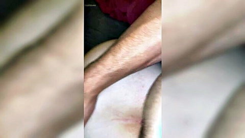 Hot teen's pale thigh gripped by hairy arm in BBC fuck scene