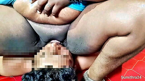 Desi Tamil wife facesitting boyfriend in hot moaning session