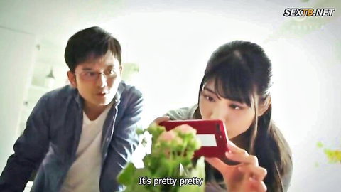 Nao Jinguji as married woman in JAV stalker scene, casual selfie moment