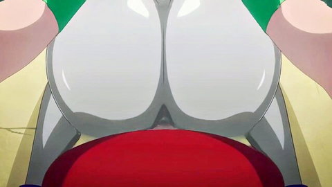 Raven from Teen Titans big white ass riding cock in hentai style