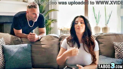 Sarah Arabic BBW Arab MILF on couch with muscular man