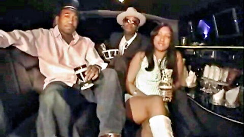 Beauty Dior and Carmen Hayes in sexy limo scene with Jr. King, ebony group partying