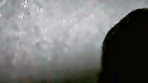 Blurry closeup of wet shaved pussy with bubbles in steamy shower