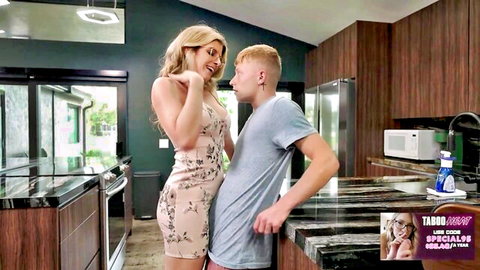 Cory Chase in pink dress embraces ginger stepson before prom - Taboo Heat
