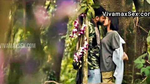 Filipino couple kissing passionately in jungle from Las Ilusyonadas