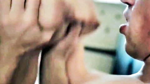 Stepmom intimately cups son's face in taboo encounter