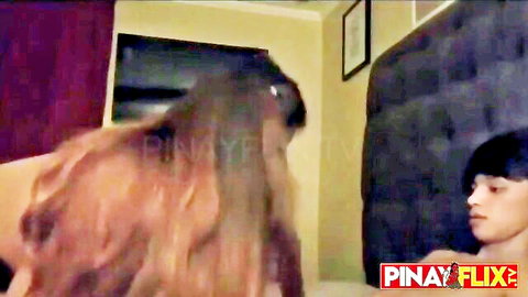 Skinny Filipino boyfriend intimately engages with pretty long-haired girlfriend