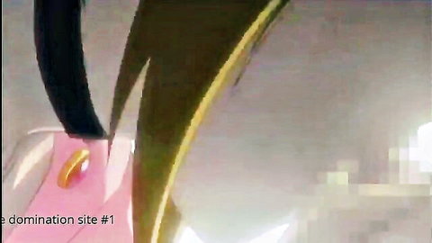 Cute pink-haired anime twink in swimsuit from Boku no Pico hentai