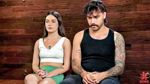 Chanel Camryn with tattooed man in intense KINK couple scene