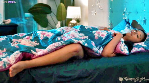 Gia Dibella tossing and turning in bed, MommysGirl