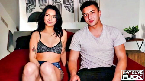 Kiana Kumani in lingerie with fit guy Troy Graham, Hot Guys Fuck couple preview