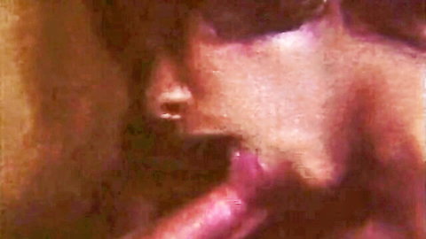 Vintage swinger blowjob close-up in classic Tabu Film porn