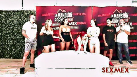 SEXMEX Mansion: Latinas in lingerie tease men in no-cum challenge