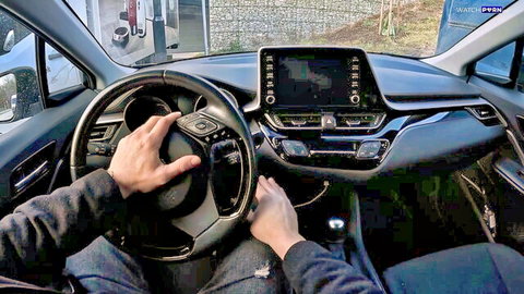 Nikky Dream POV driving in car interior adult scene