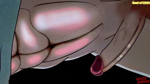 JuiceAnime bara yaoi hentai thumbnail with curvy figure and exposed penis