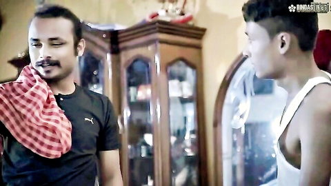 Desi Indian men in tense home encounter, milf owner seduction setup