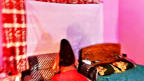 Manik Mia in amateur bedroom foursome with cooks, steamy group sex