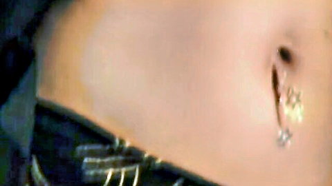 Bollywood girl nude, sparkling navel piercing on toned belly