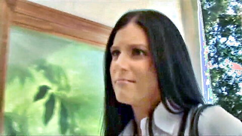 India Summer, brunette MILF in teasing interracial scene