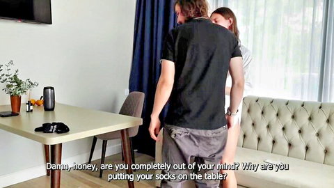 Time stop fantasy: man fucks bent-over blonde from behind in amateur scene