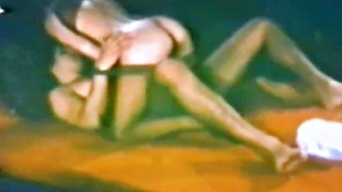 Vintage deep anal penetration scene with curvy woman in classic porn