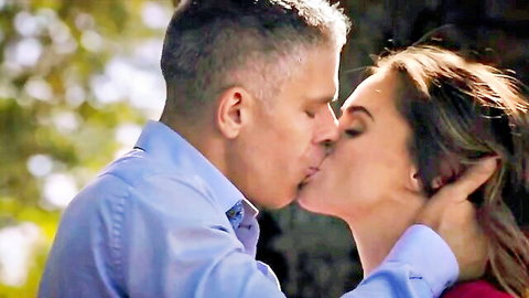 Tori shares passionate outdoor kiss before intense anal sex