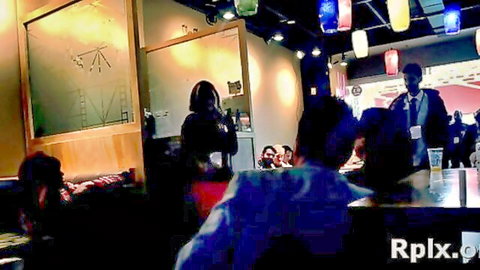 Brunette Japanese woman in intense group encounter thumbnail