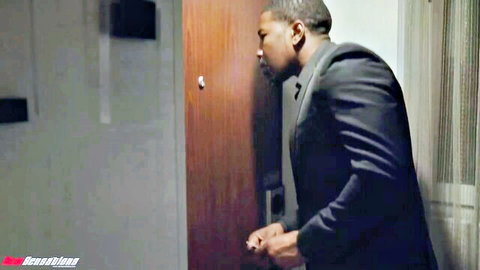 Chanel Camryn cheating scene: BBC in suit peeking through door