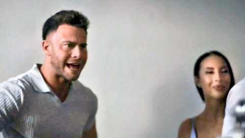 Ryan Keely and Isiah Maxwell in intense hardcore interracial scene