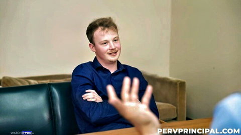 Sydney Paige in PervPrincipal office roleplay with smiling principal