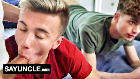 Jake Lawrence free uses twinks Zayne Bright and Carter DelRay in gay threesome