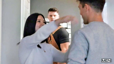 Malik Delgaty and Troye Dean tease with girlfriend in hallway
