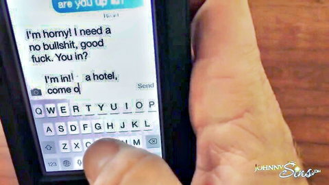 Johnny Sins sexting horny invite from Dani Daniels for hotel fuck