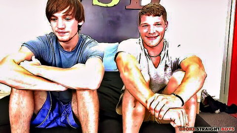 Draven Caine and Zander Floyd relaxing on bed in casual wear