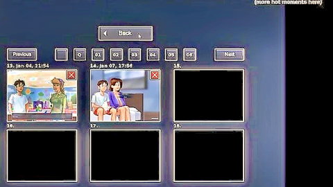 Anime couple in swimsuits on bed with girl spreading legs teasingly