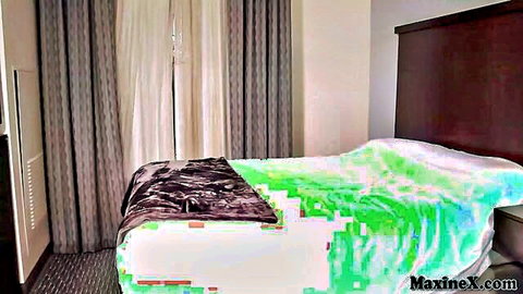 Maxine X nude Asian pornstar seductive pose on bed